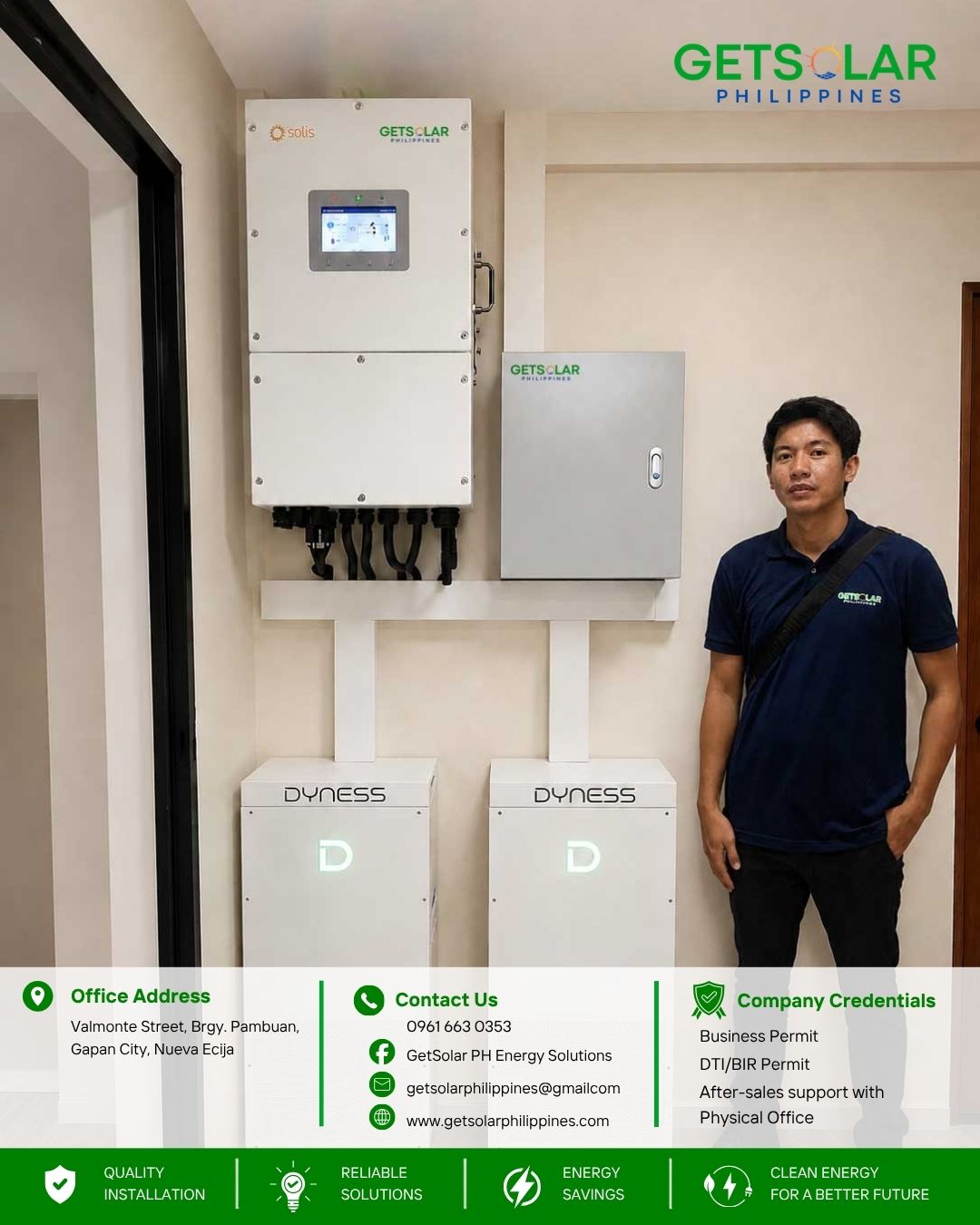GetSolar Philippines solar panel installation