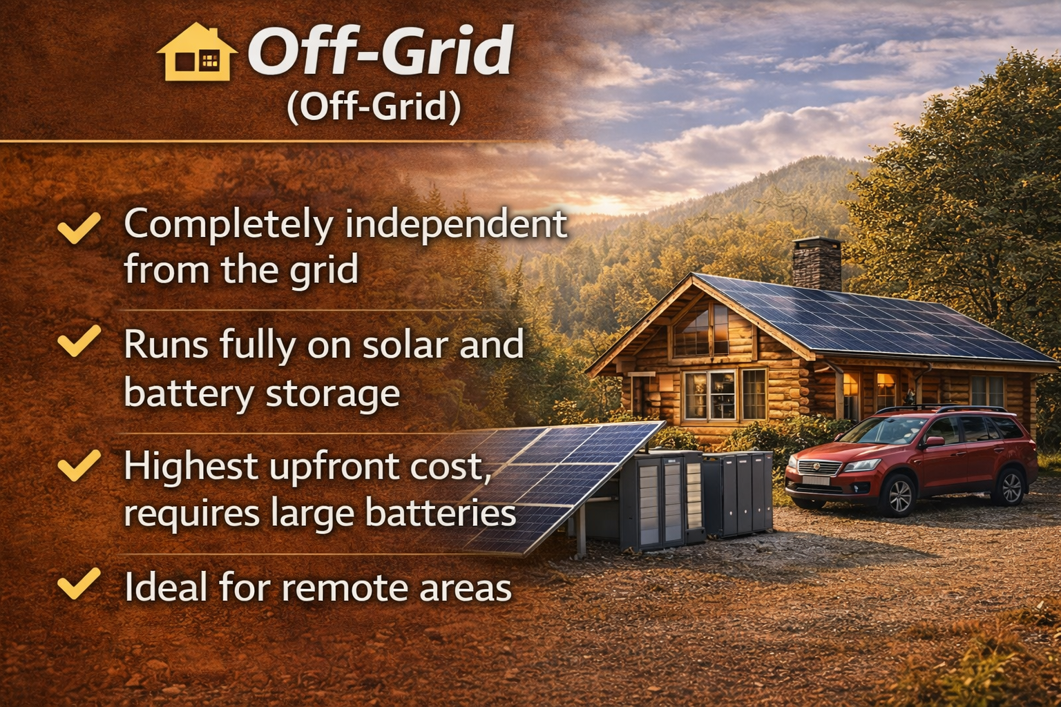Off-grid solar system for rural Philippines